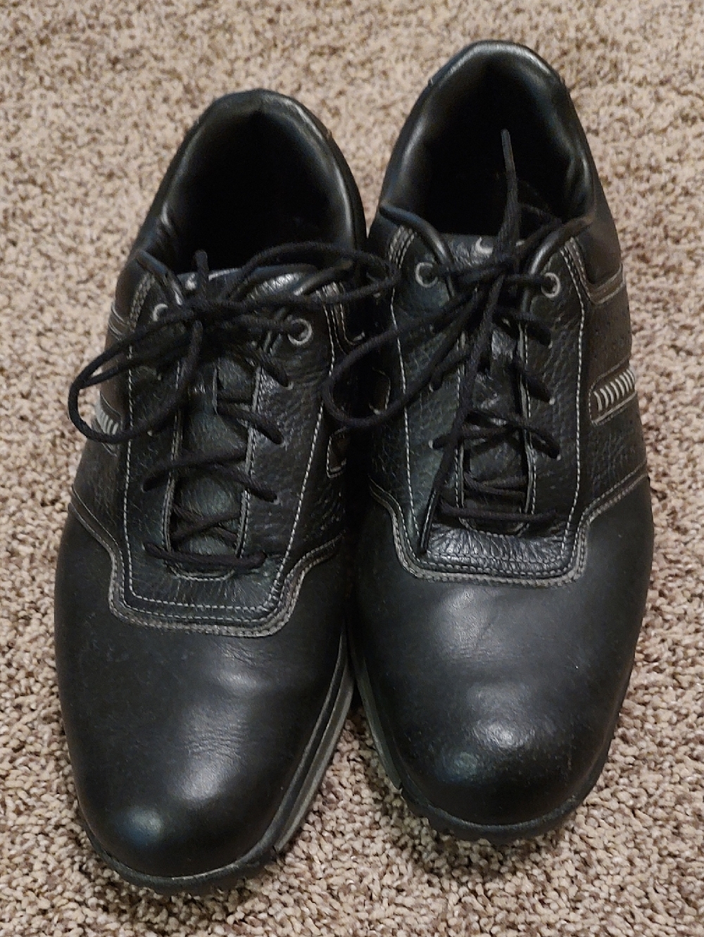 Nike Air Men's Black Leather Golf Shoes